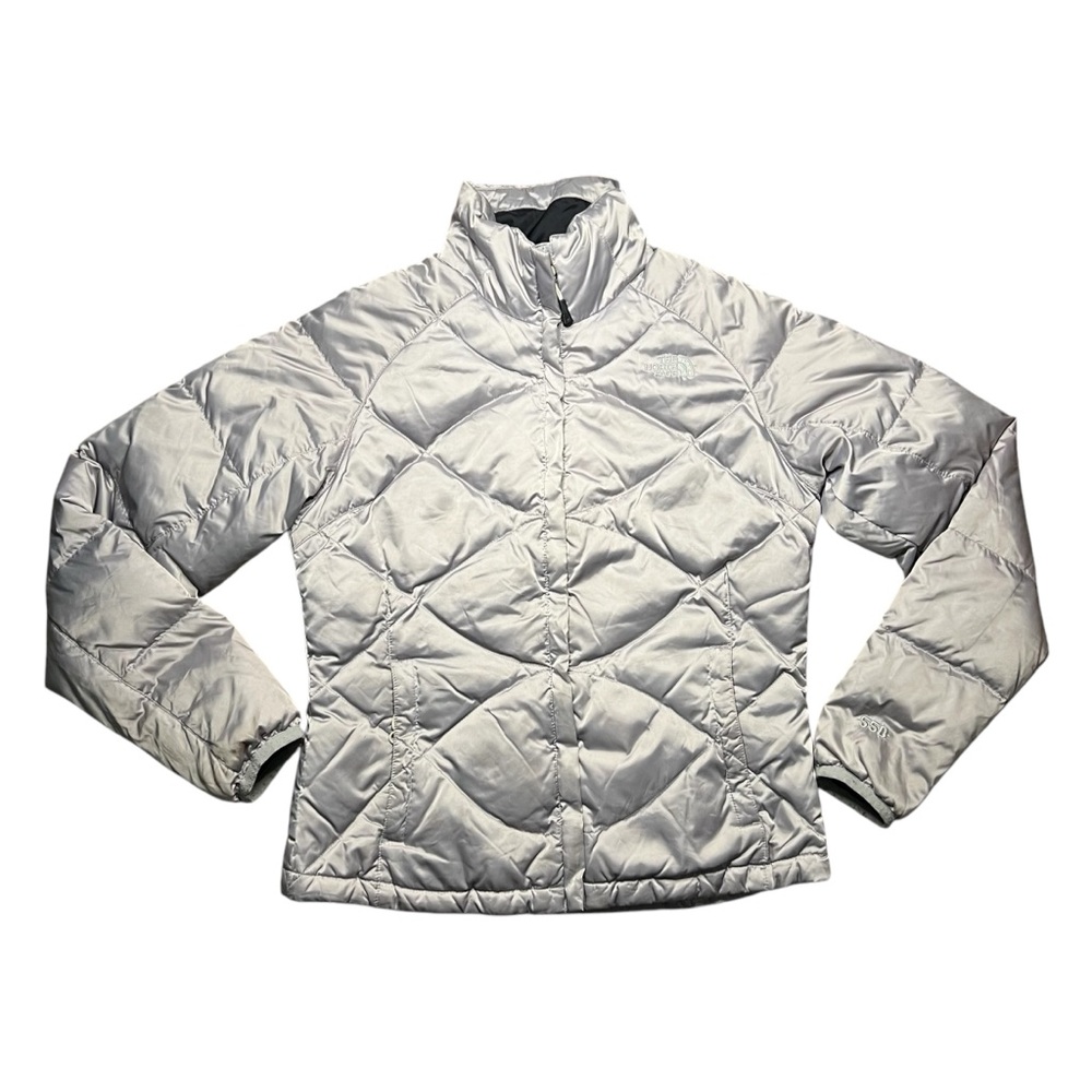 The North Face Metallic Light Purple Puffer Jacket Size S